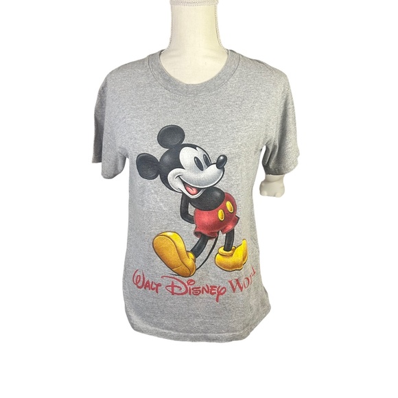 Disney Tops - GUC Walt Disney World Mickey Mouse T-Shirt/ Gray/ Short Sleeve